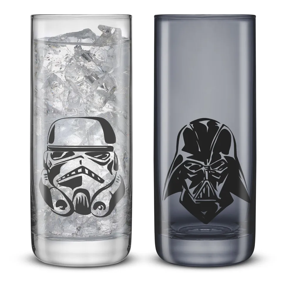joyjolt-star-wars-dark-side-monochrome-tall-drinking-glasses-set-of-2 image 1