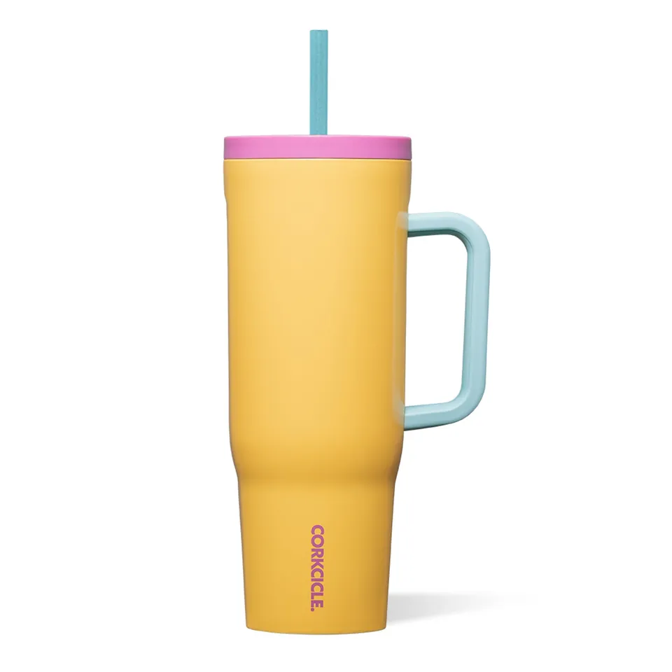 corkcicle-cruiser-insulated-tumbler-with-handle-40-oz-toucan-jams image 1