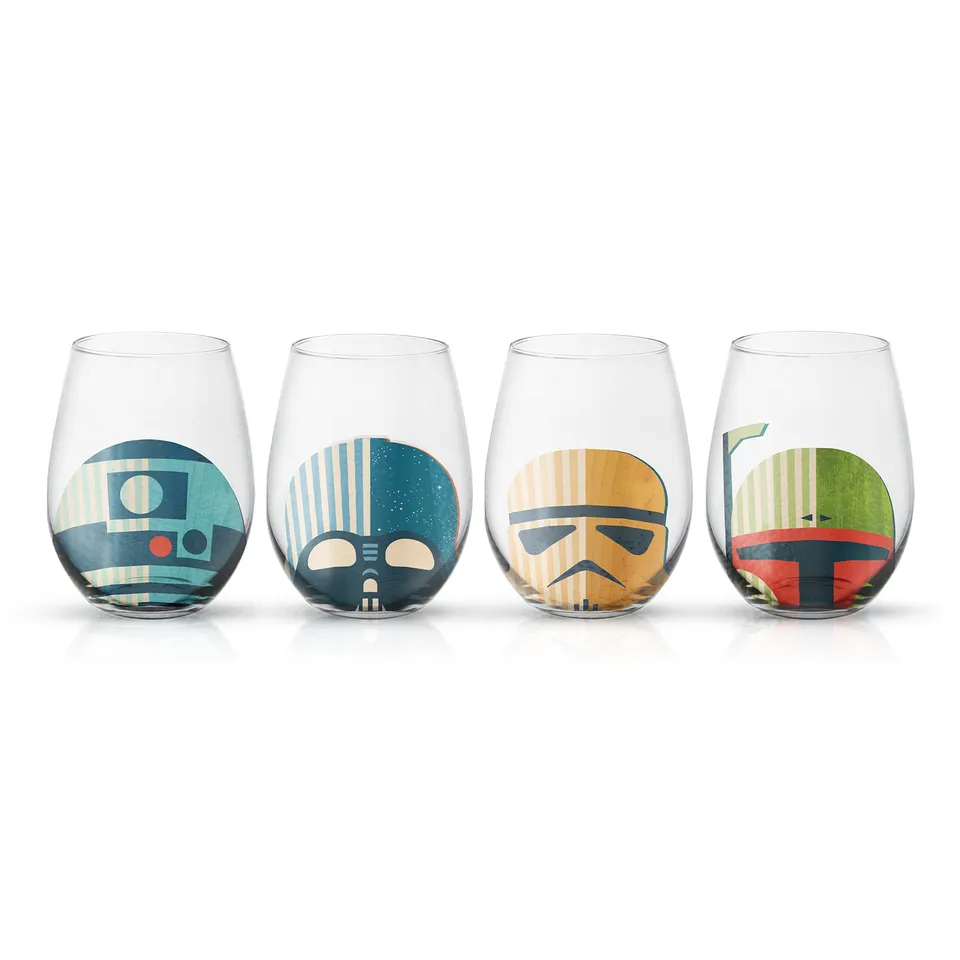 joyjolt-star-wars-helmet-hues-stemless-drinking-glasses-set-of-4-19-oz image 1