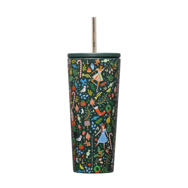 corkcicle-x-rifle-paper-co-cold-cup-insulated-tumbler-with-lid-straw-24-oz-nutcr image 1
