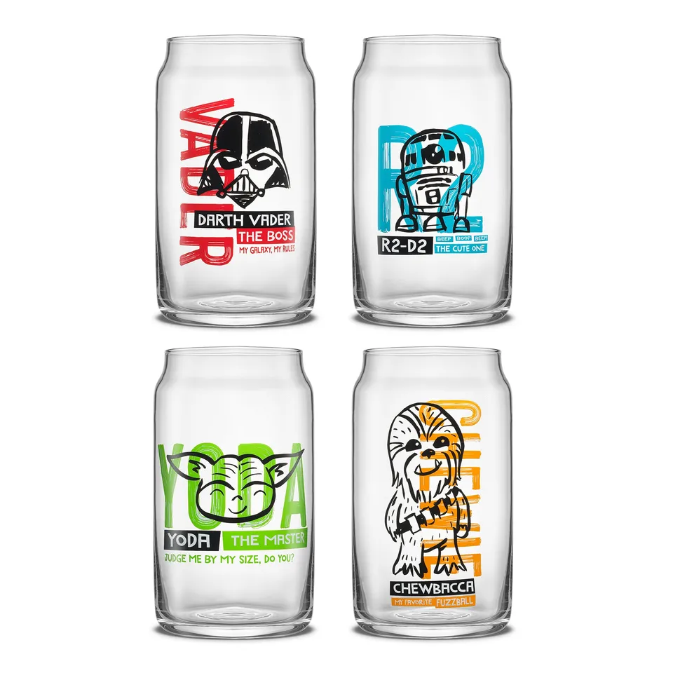 joyjolt-star-wars-now-playing-tumbler-glasses-set-of-4 image 1