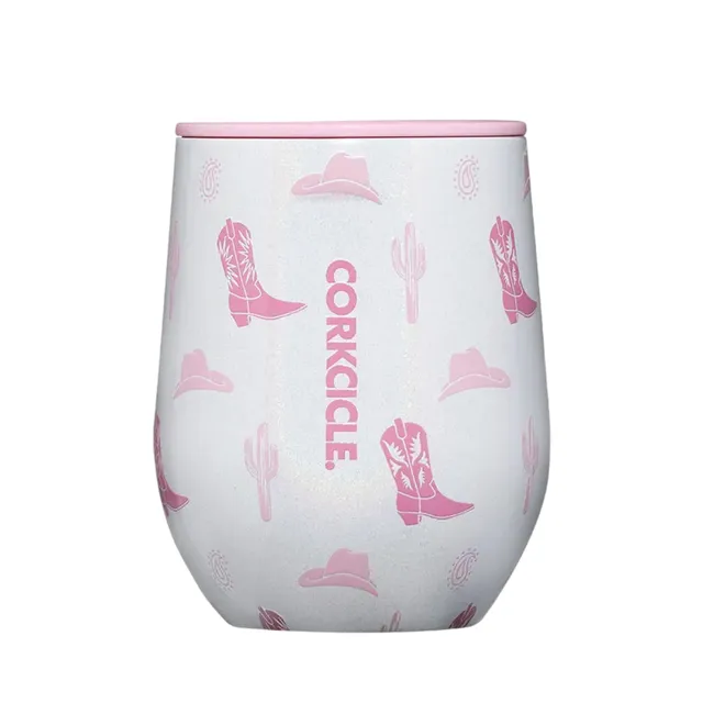 corkcicle-classic-stemless-wine-tumbler-12-oz-cowgirl-triple-insulated-stainless image 1