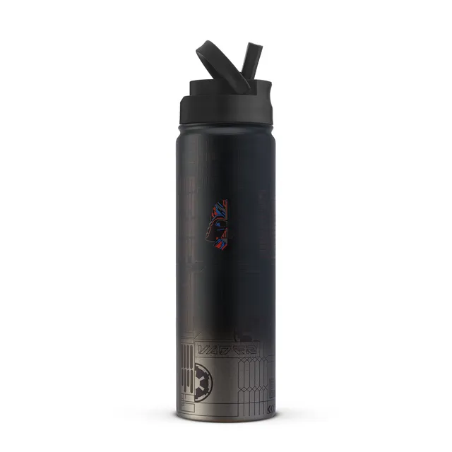 joyjolt-star-wars-linear-darth-vader-stainless-steel-water-bottle-22-oz image 1