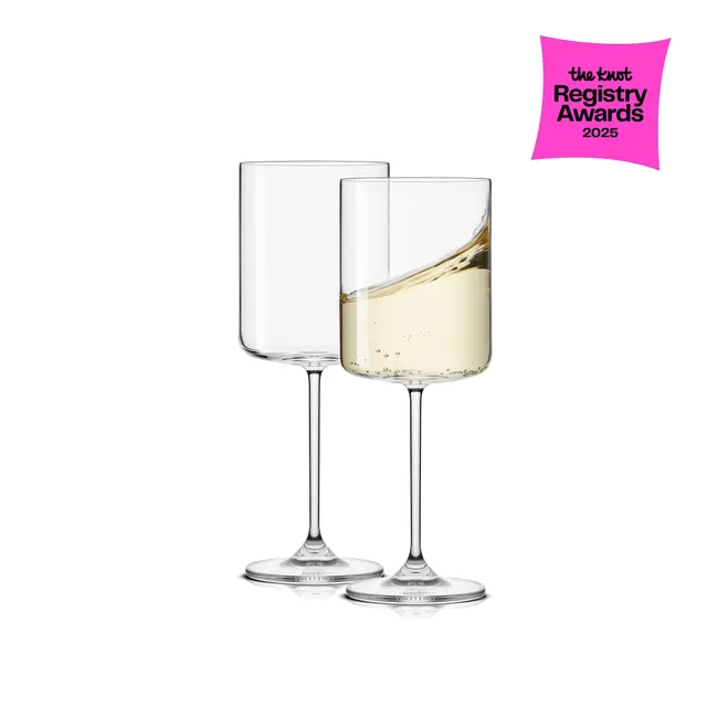 joyjolt-claire-white-wine-glasses-11-4-oz-set-of-2 image 1