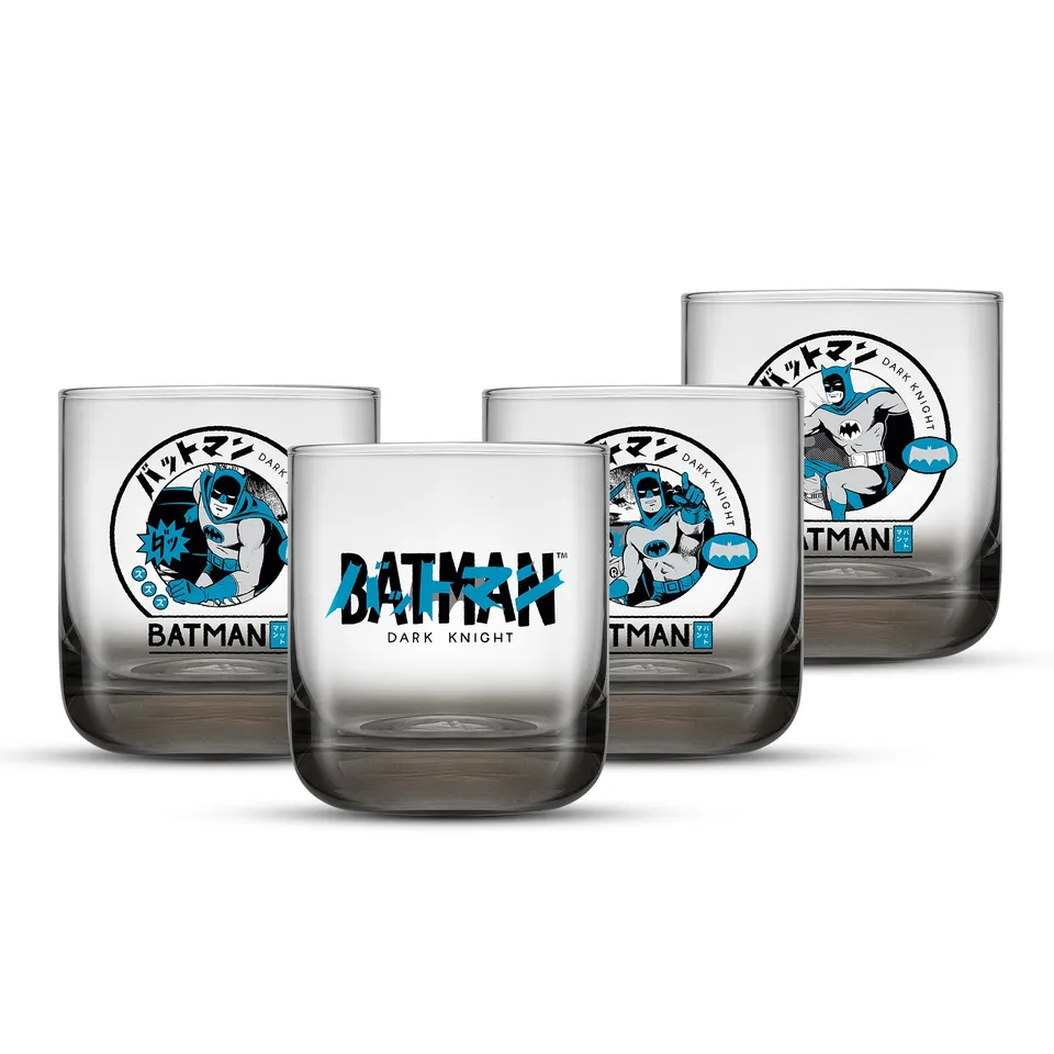 joyjolt-batman-gotham-city-noir-short-glasses-set-of-4-10oz image 1