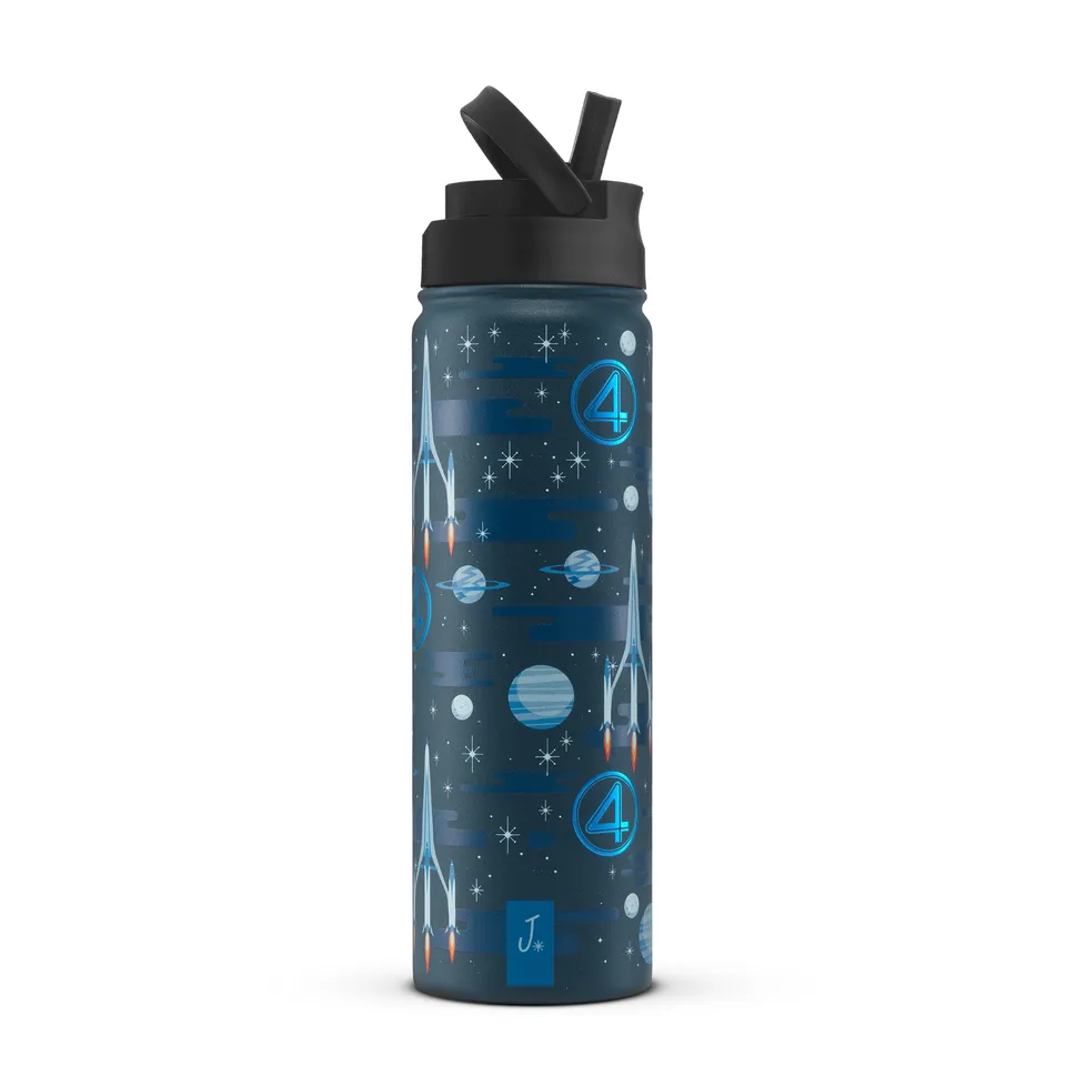 joyjolt-fantastic-four-prepare-4-launch-stainless-steel-water-bottle-22-oz image 1
