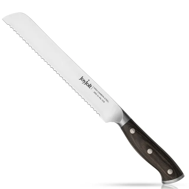 joyjolt-8-inch-high-carbon-german-steel-bread-knife-with-pakkawood-handle image 1
