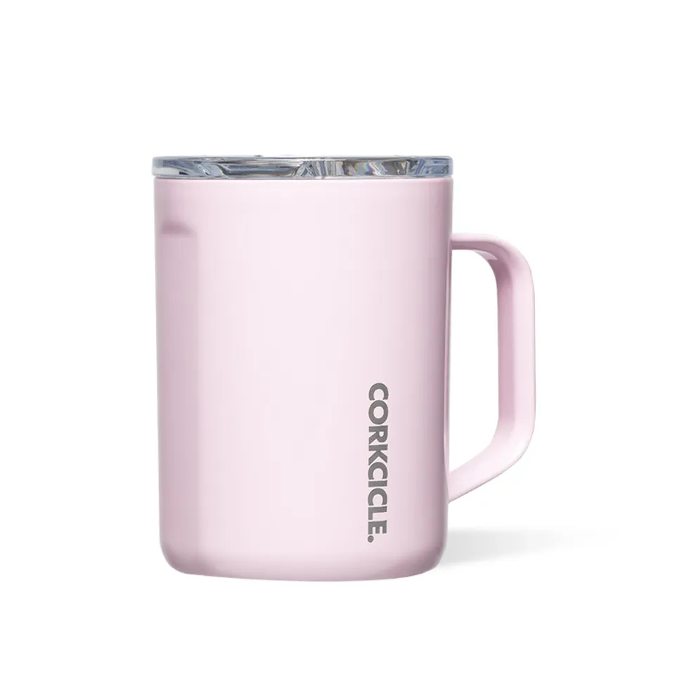 corkcicle-classic-coffee-mug-16-oz-powder-puff-triple-insulated-stainless-steel- image 1