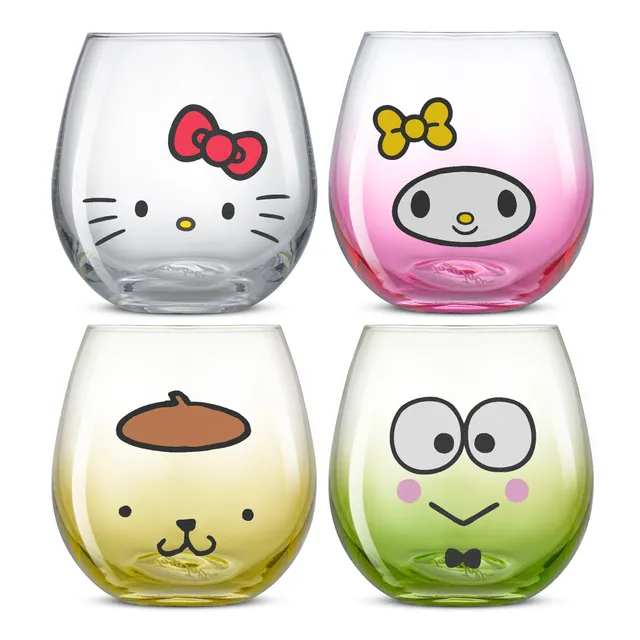 joyjolt-hello-kitty-and-friends-hello-sippy-stemless-drinking-glasses-set-of-4 image 1