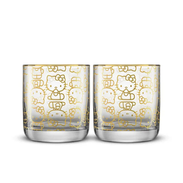 joyjolt-hello-kitty-charmed-short-glasses-set-of-2 image 1