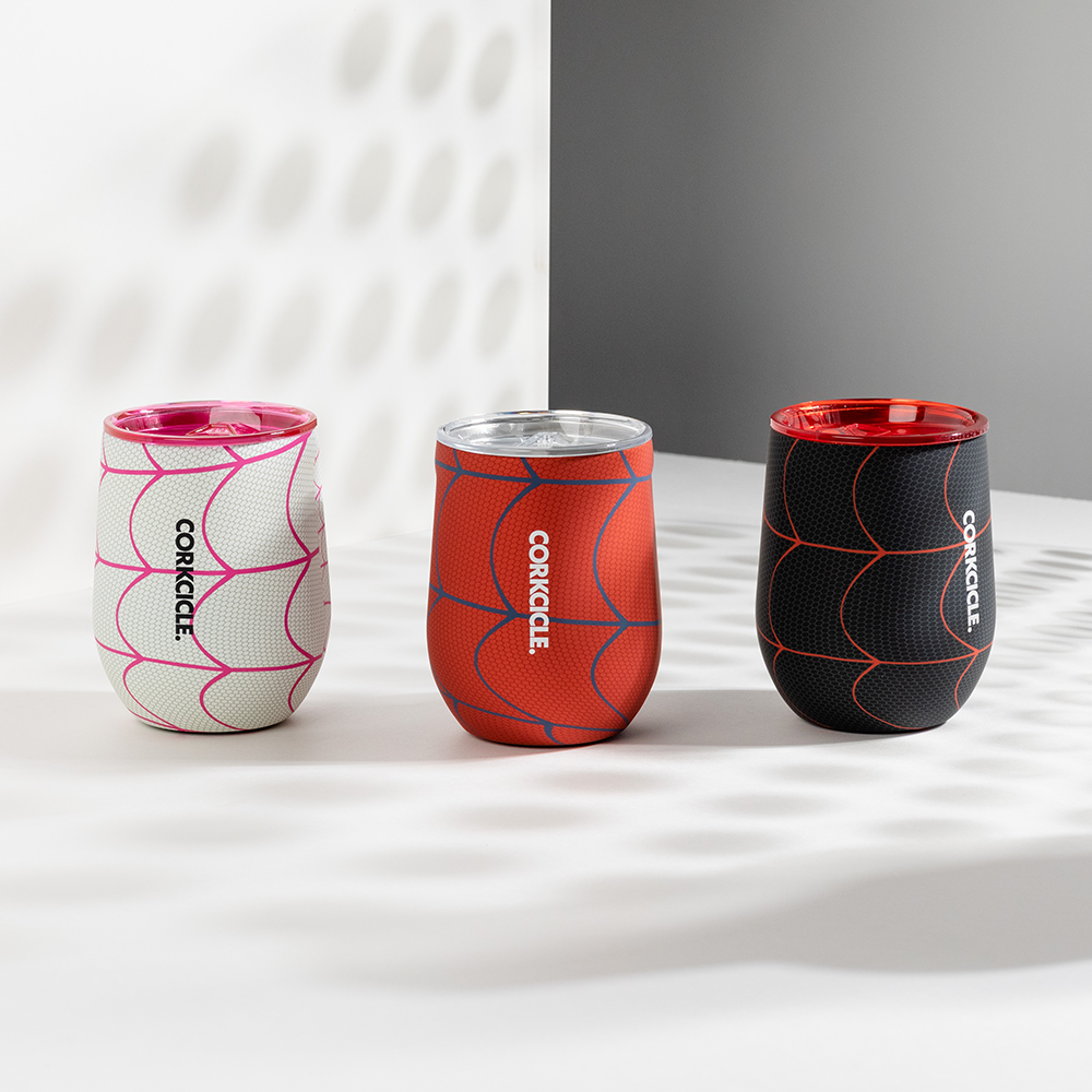 corkcicle-spider-man-stemless-cup-set-3-pack-triple-insulated-stainless-steel-12 image 3