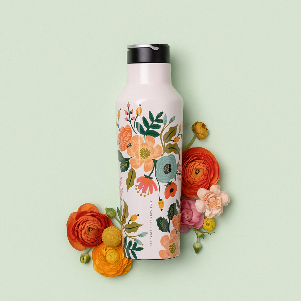 corkcicle-rifle-paper-co-sport-canteen-20oz-insulated-water-bottle-with-floral-p image 8