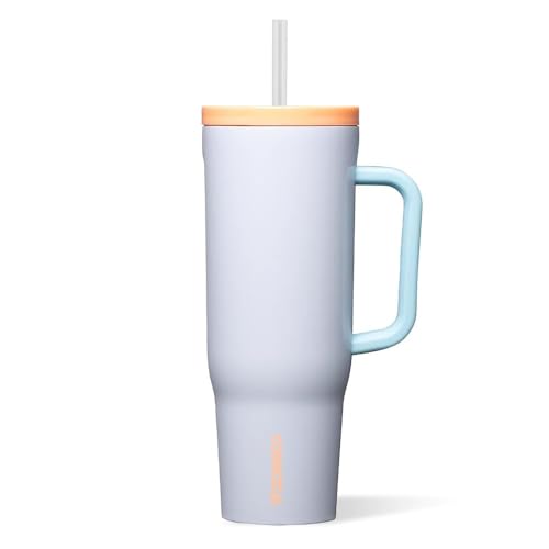 corkcicle-cruiser-insulated-tumbler-with-handle-straw-40-oz-triple-insulated-lea image 7
