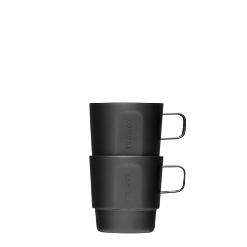 corkcicle-cafe-stacker-6-oz-double-pack-stackable-coffee-cups-double-walled-insu image 6
