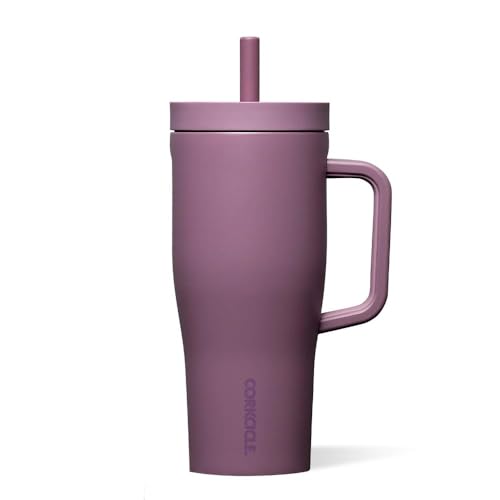corkcicle-cruiser-insulated-tumbler-with-handle-straw-22-oz-mauve-leakproof-bpa- image 8