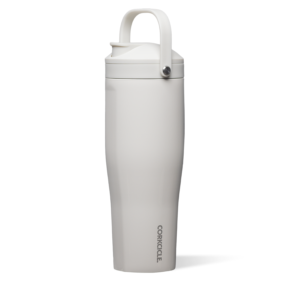 corkcicle-protein-shaker-30oz-insulated-mixer-bottle-with-agitator-strainer image 1