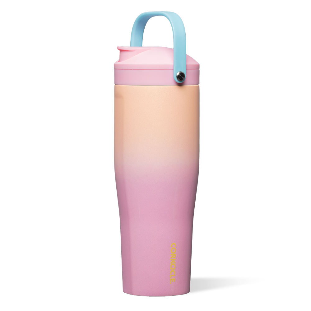 corkcicle-protein-shaker-30oz-insulated-mixer-bottle-with-agitator-strainer image 2