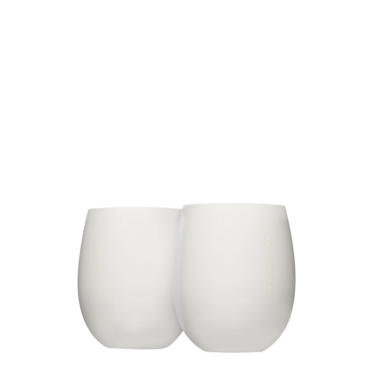 corkcicle-sommelier-stemless-wine-glasses-double-pack-gloss-oat-milk image 1