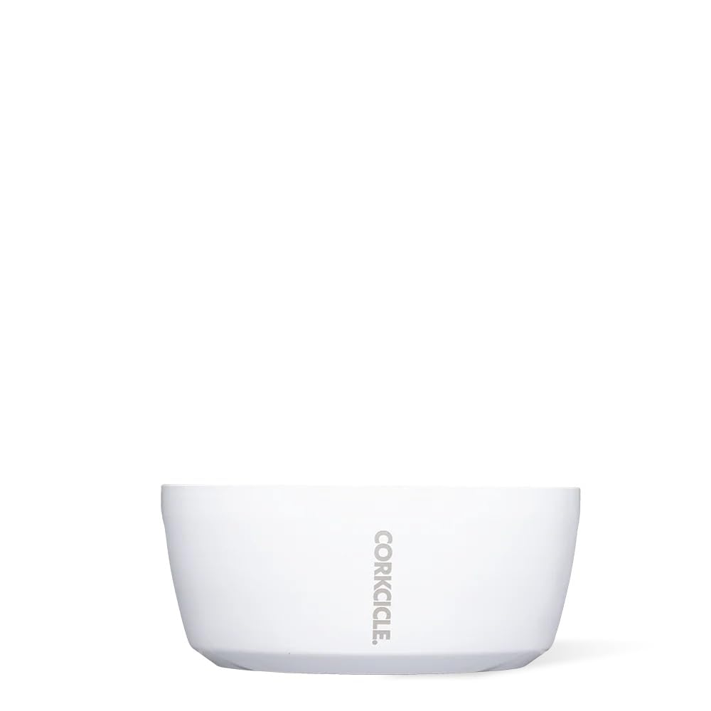 corkcicle-dog-bowl-32-oz-stainless-steel-gloss-white image 1