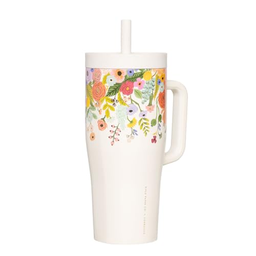 corkcicle-x-rifle-paper-co-cruiser-insulated-tumbler-with-handle-straw-22-oz-gar image 8
