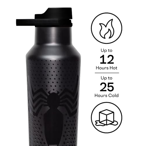 corkcicle-marvel-sport-canteen-20-oz-venom-insulated-stainless-steel-water-bottl image 8
