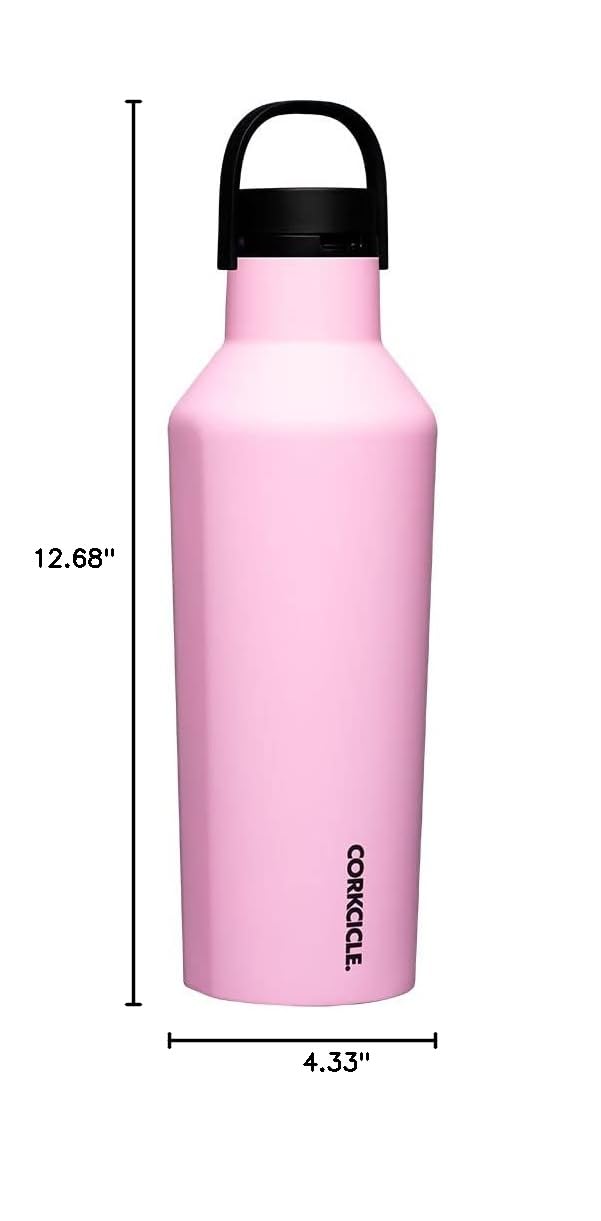 corkcicle-sport-canteen-32-oz-insulated-water-bottle-sun-soaked-pink image 8