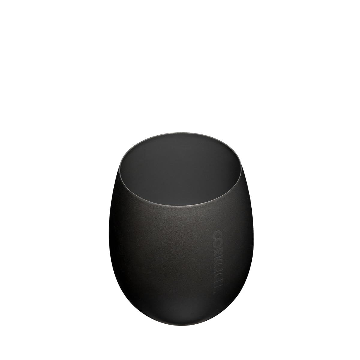 corkcicle-sommelier-stemless-wine-glasses-double-pack-ceramic-slate image 2
