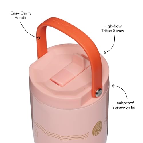 corkcicle-go-cup-xl-30-oz-leak-proof-insulated-travel-tumbler-with-handle-moana image 8