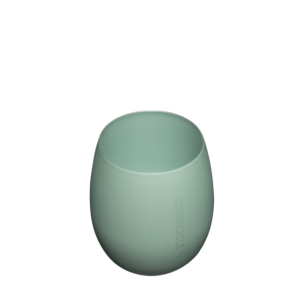 corkcicle-sommelier-stemless-wine-glasses-double-pack-ceramic-thyme image 2
