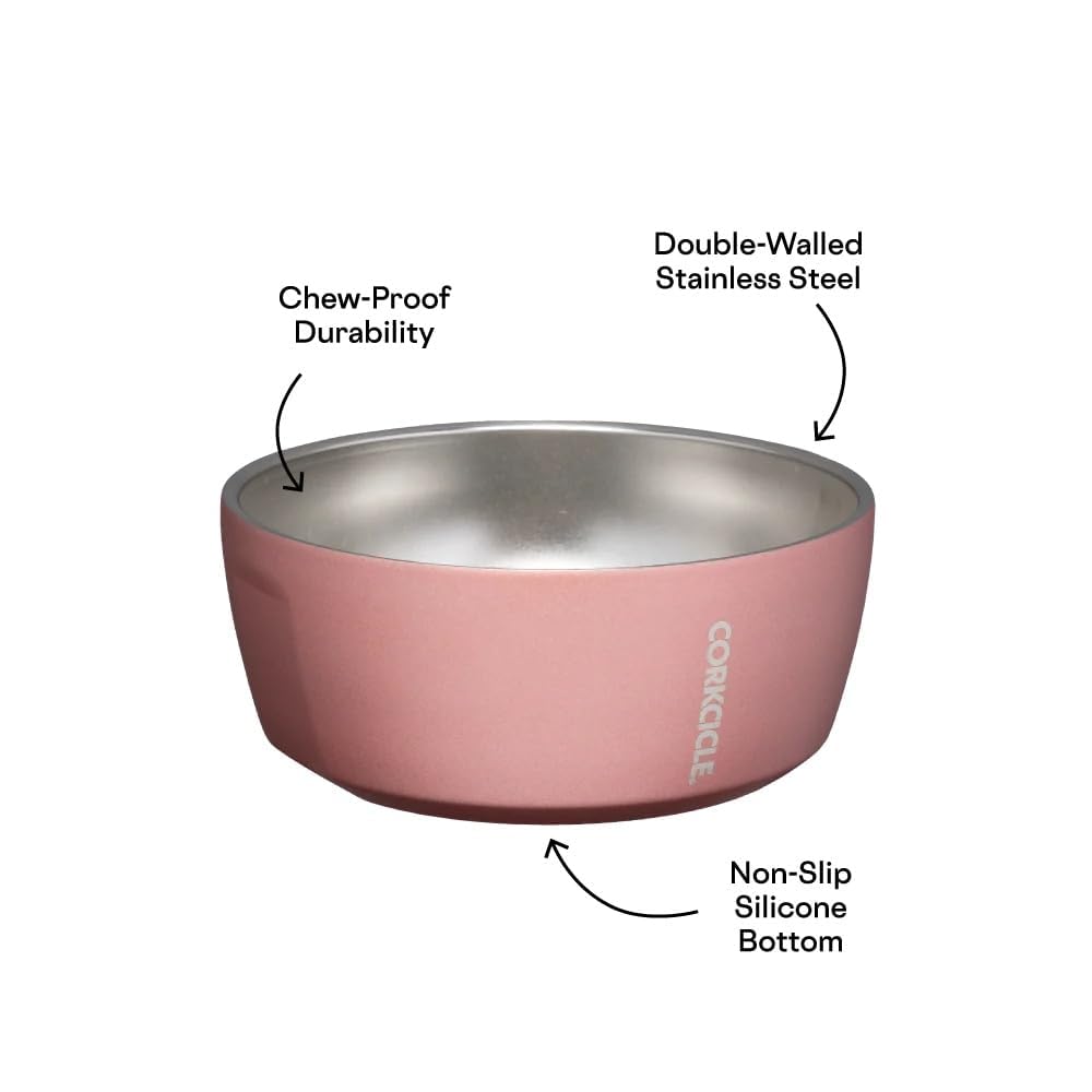 corkcicle-dog-bowl-32-oz-ceramic-sierra-double-walled-stainless-steel-non-slip-d image 3