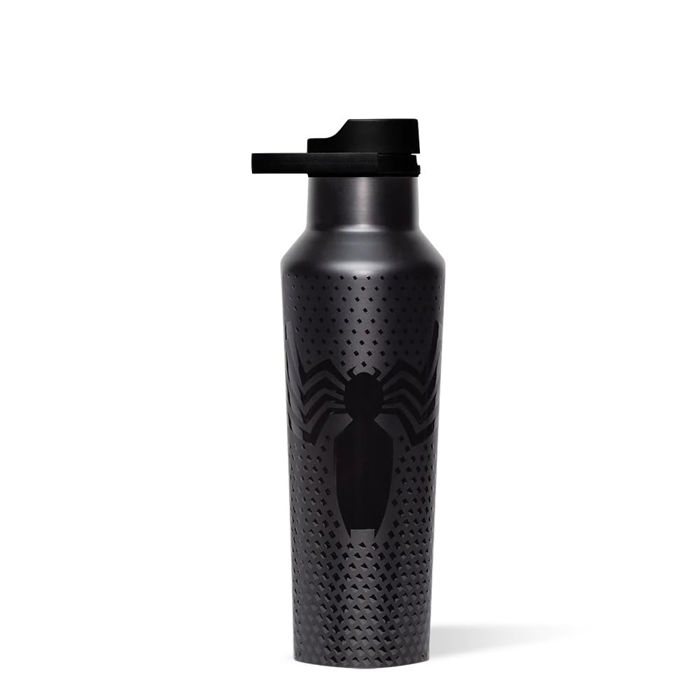 corkcicle-marvel-sport-canteen-20-oz-venom-insulated-stainless-steel-water-bottl image 1