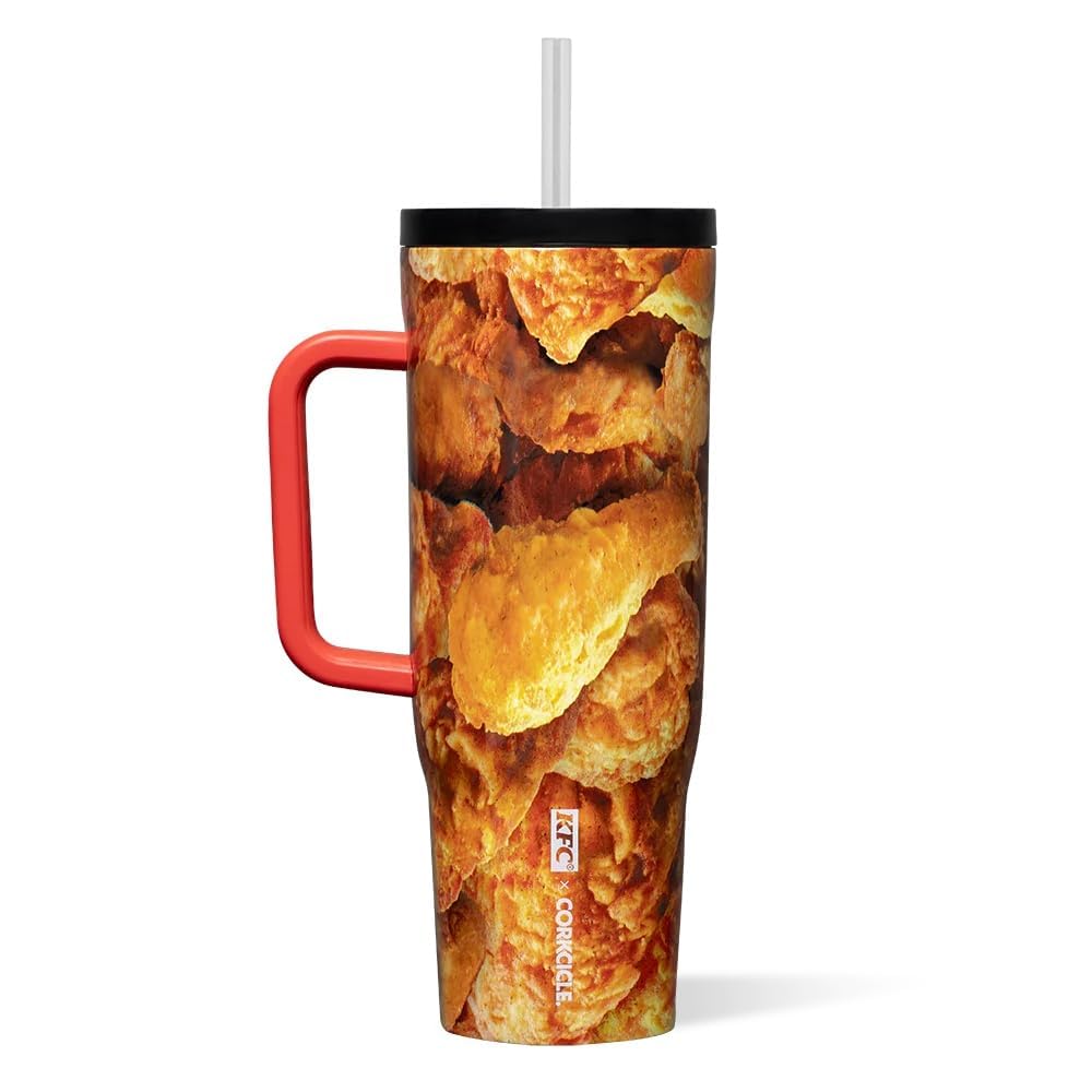 corkcicle-kfc-x-cruiser-insulated-tumbler-with-handle-straw-22-oz-leakproof-trav image 1