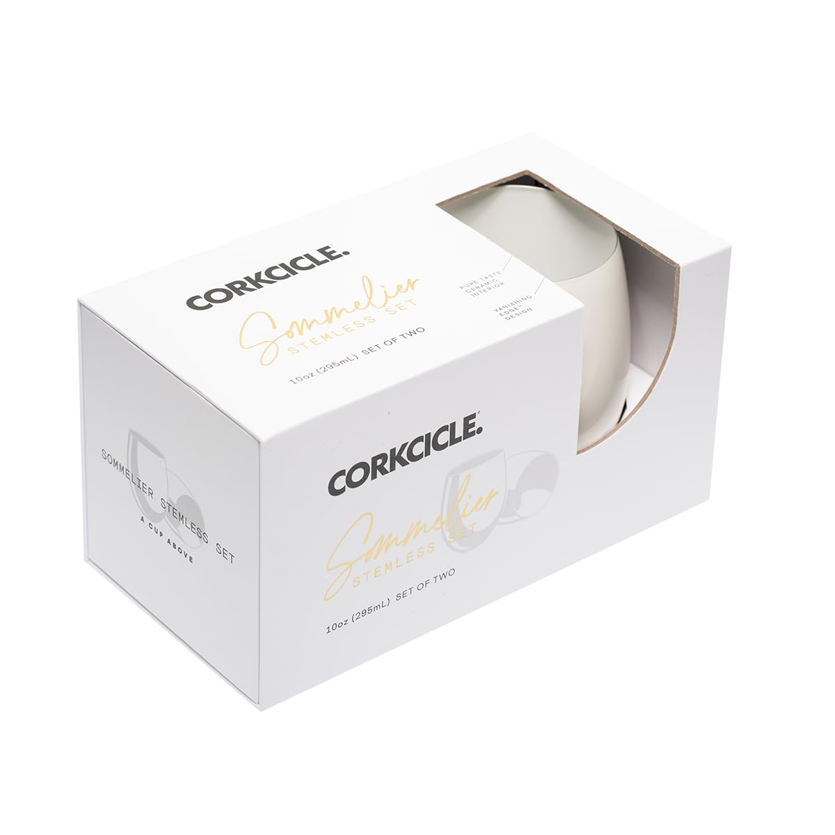 corkcicle-sommelier-stemless-wine-glasses-double-pack-gloss-oat-milk image 3