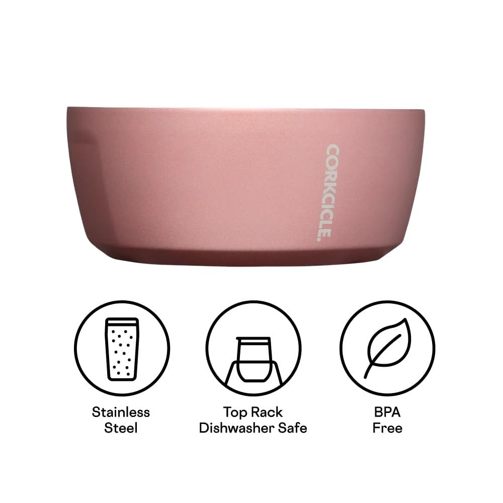 corkcicle-dog-bowl-32-oz-ceramic-sierra-double-walled-stainless-steel-non-slip-d image 4