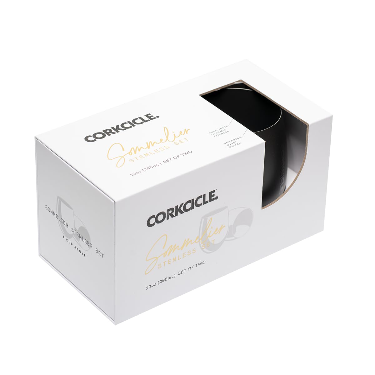 corkcicle-sommelier-stemless-wine-glasses-double-pack-ceramic-slate image 3