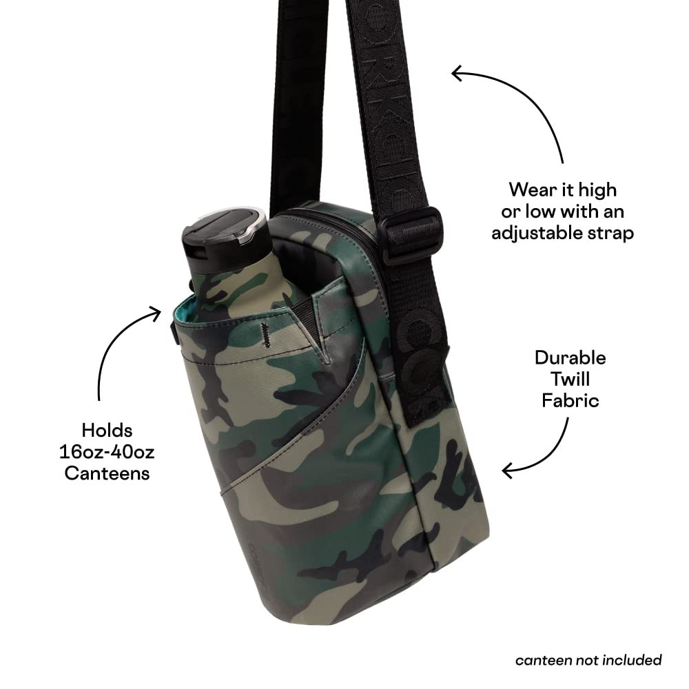 corkcicle-cross-body-sling-adjustable-water-bottle-carrier-bag-with-padded-inter image 4