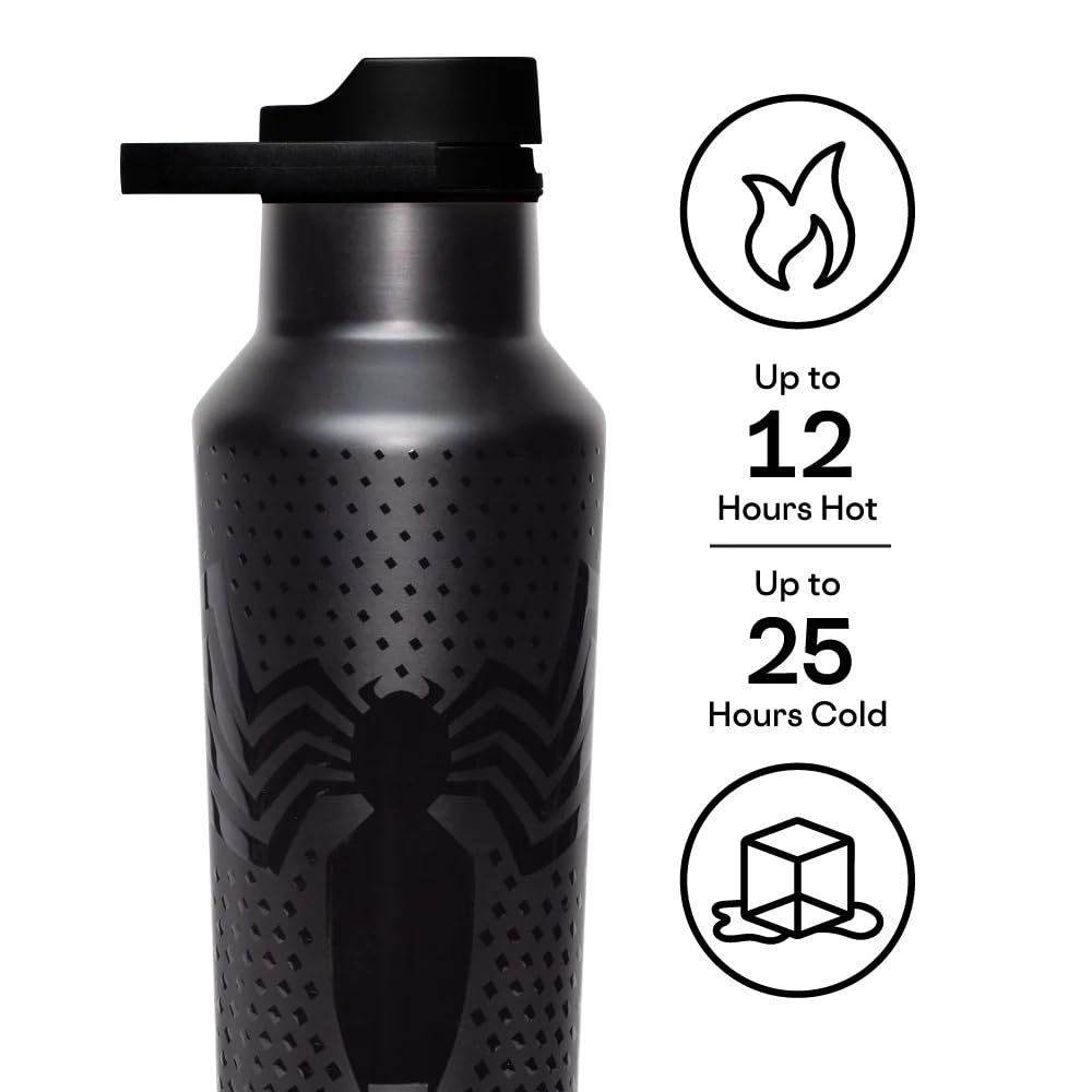 corkcicle-marvel-sport-canteen-20-oz-venom-insulated-stainless-steel-water-bottl image 3