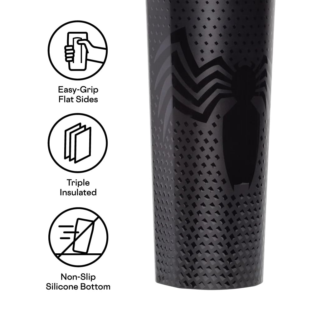 corkcicle-marvel-sport-canteen-20-oz-venom-insulated-stainless-steel-water-bottl image 4