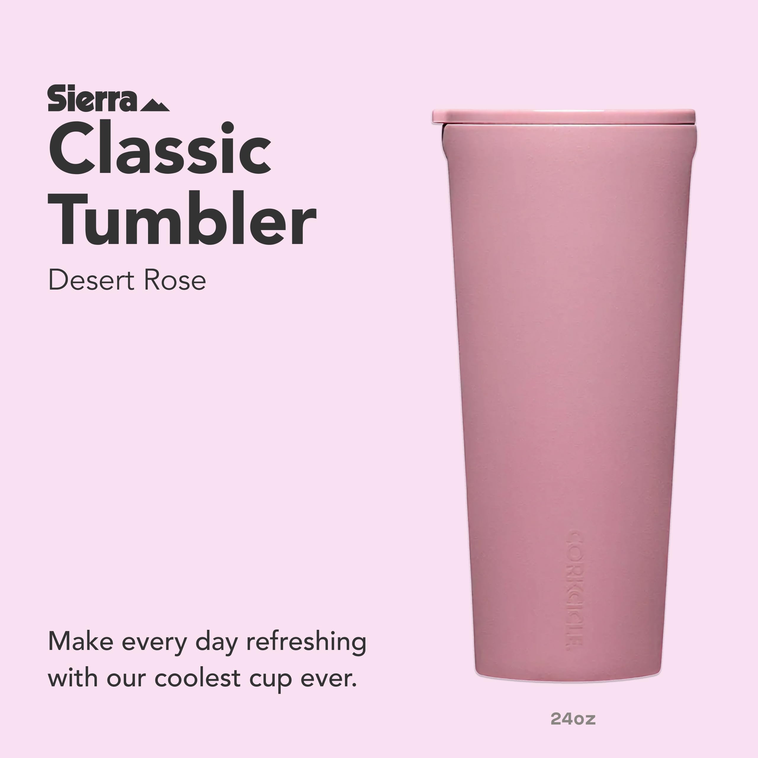 corkcicle-classic-tumbler-24-oz-desert-rose-triple-insulated-stainless-steel-tum image 2