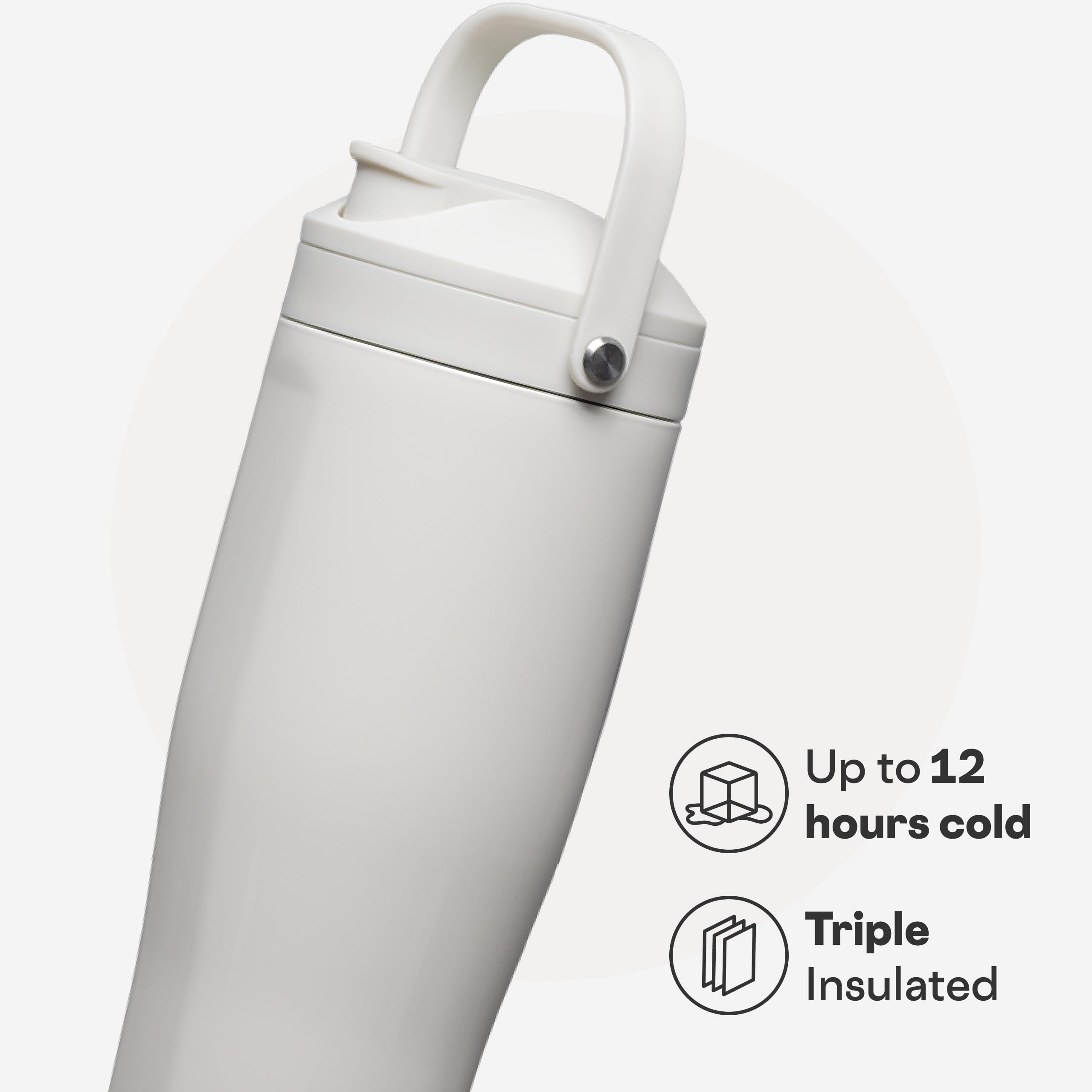 corkcicle-protein-shaker-30oz-built-in-agitator-fruit-strainer-lid-oat-milk image 3