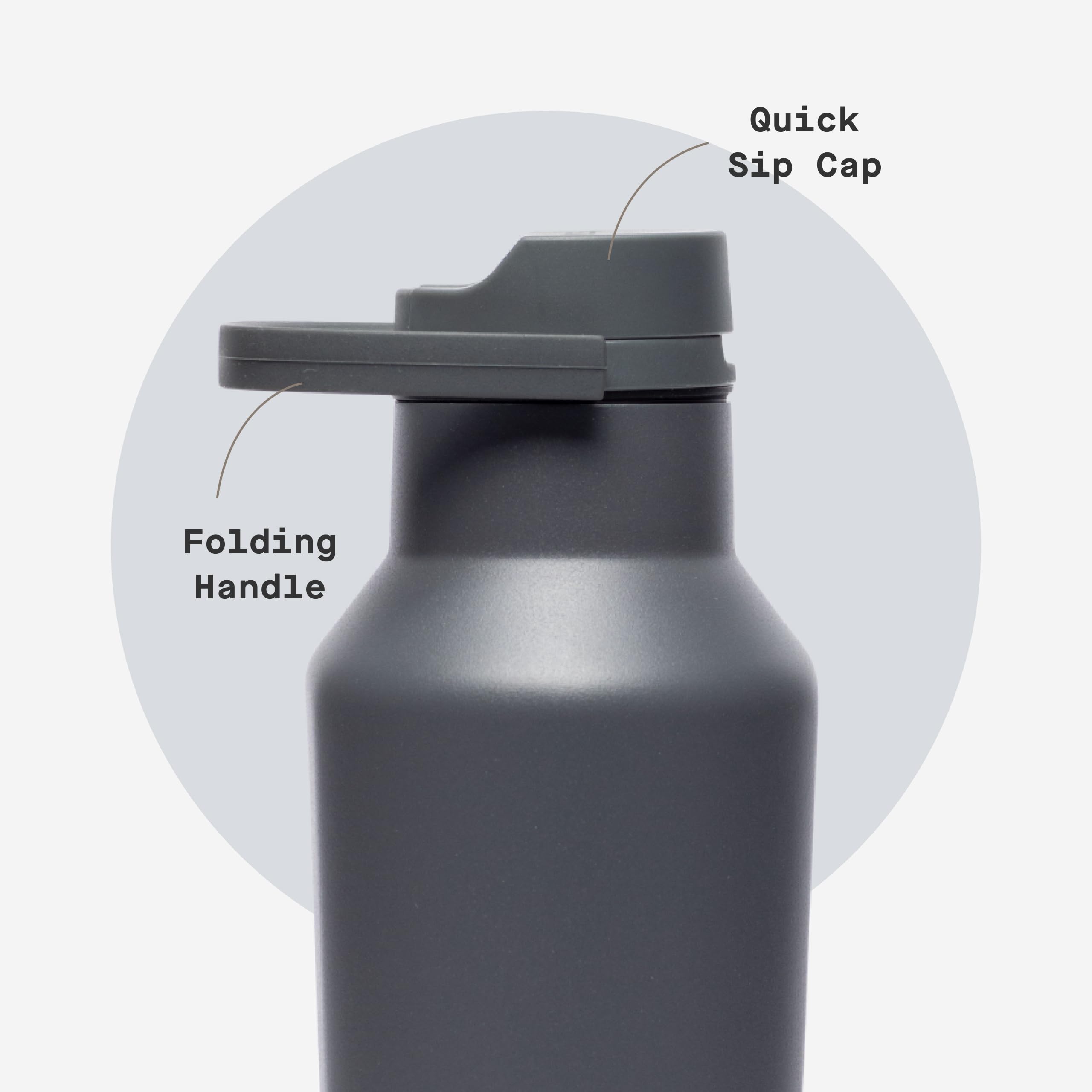 corkcicle-classic-sport-canteen-insulated-water-bottle-20-oz-flint image 5