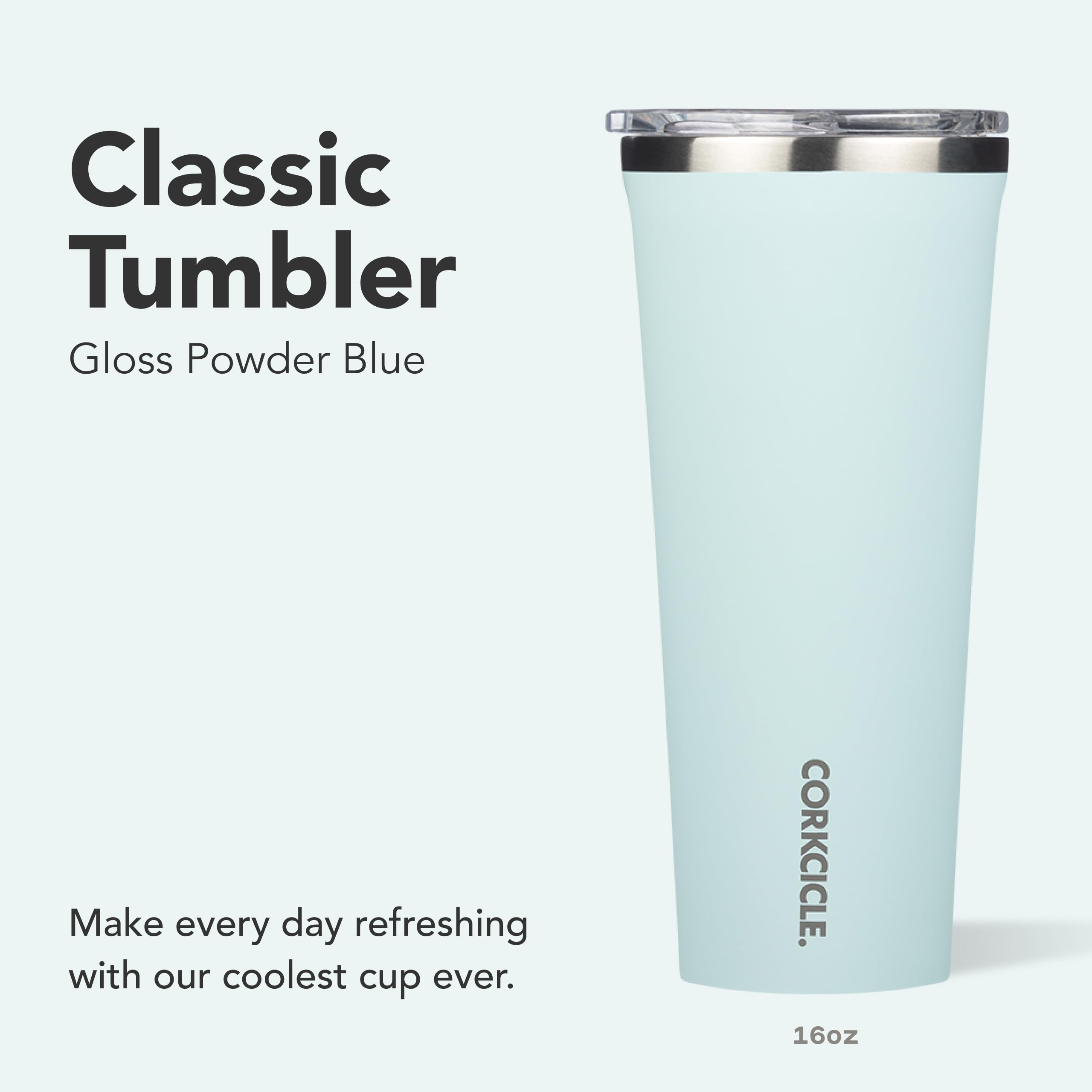 corkcicle-classic-tumbler-16-oz-triple-insulated-stainless-steel-gloss-powder-bl image 2