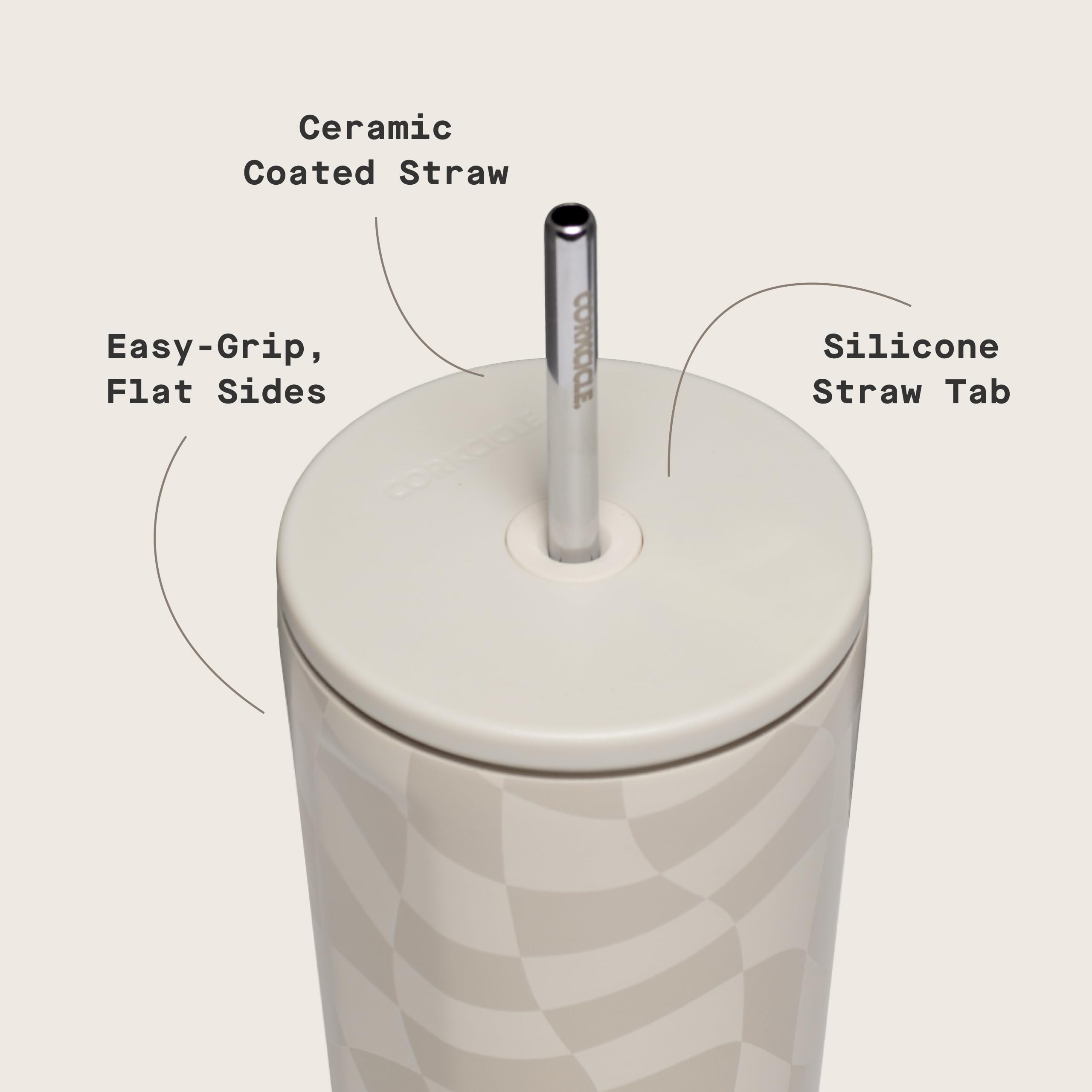 corkcicle-cold-cup-triple-insulated-tumbler-with-straw-24-oz-wavy-checkerboard image 4