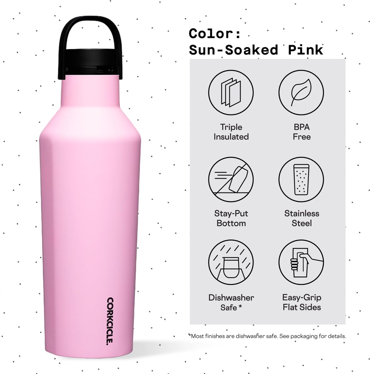 corkcicle-sport-canteen-32-oz-insulated-water-bottle-sun-soaked-pink image 4