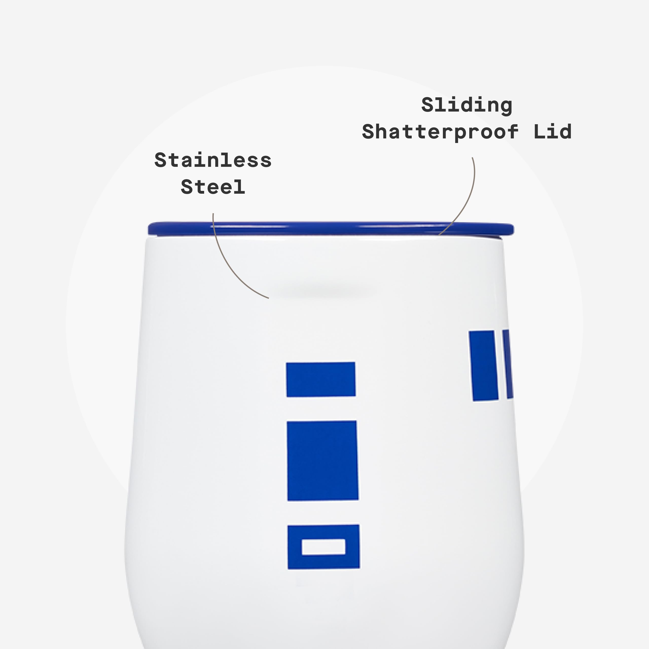 corkcicle-disney-r2-d2-stemless-wine-glass-tumbler-12-oz-triple-insulated-stainl image 5