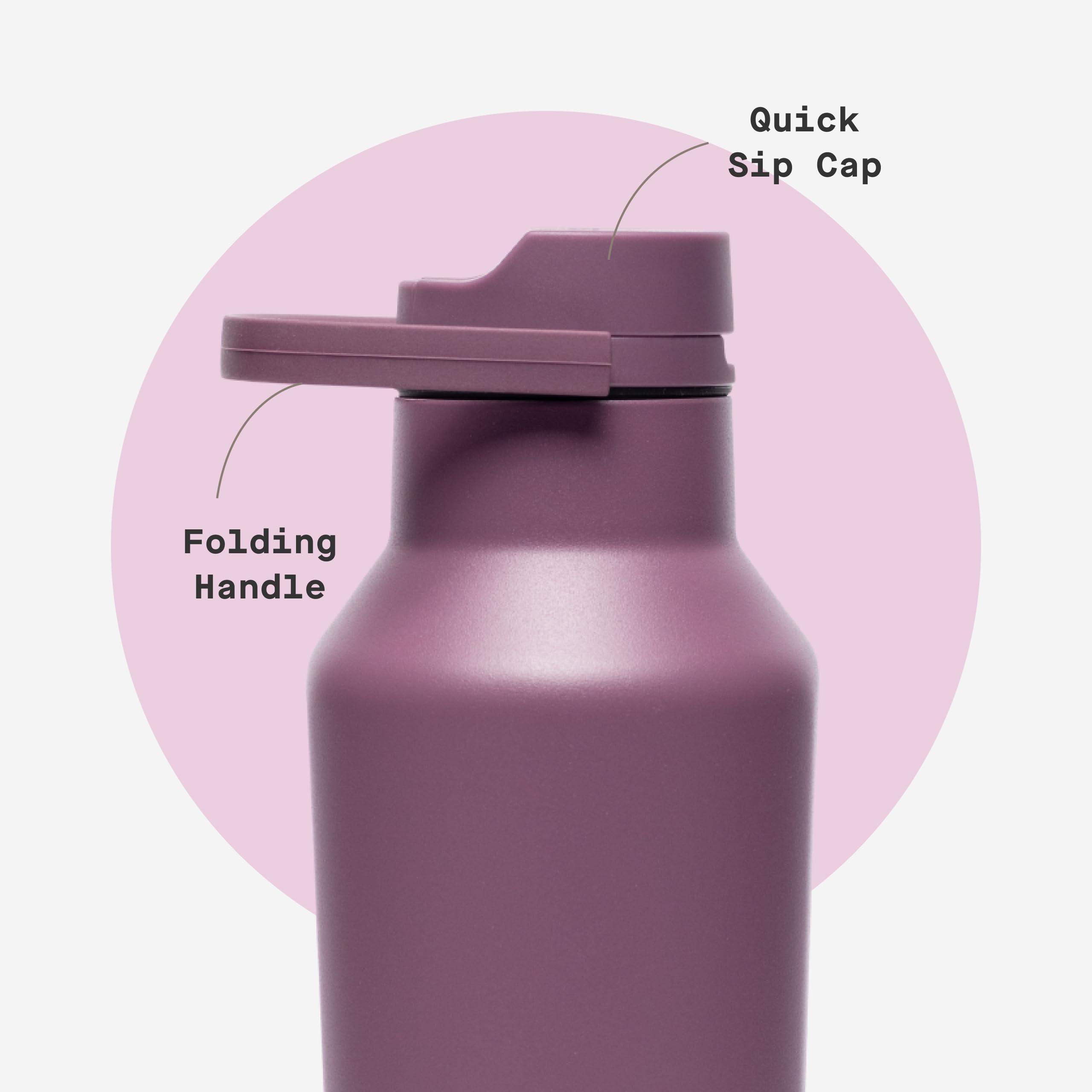 corkcicle-classic-sport-canteen-20-oz-insulated-water-bottle-mauve image 5