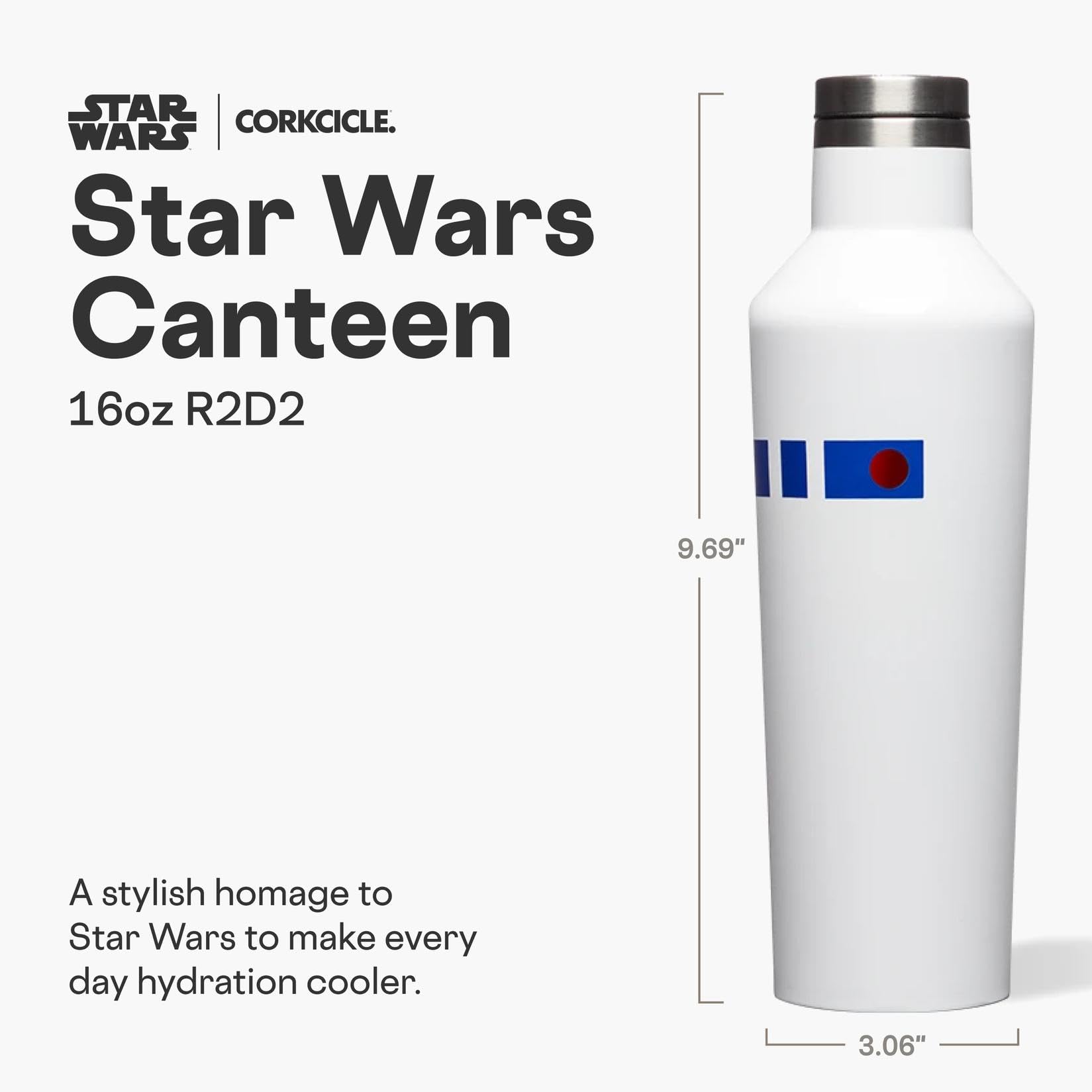 corkcicle-star-wars-sport-canteen-r2-d2-16oz-triple-insulated-stainless-steel-wa image 2