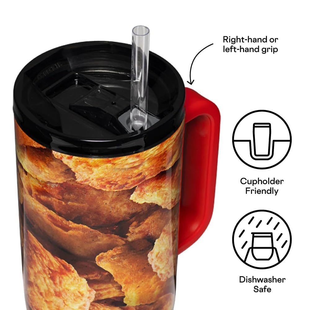 corkcicle-kfc-x-cruiser-insulated-tumbler-with-handle-straw-22-oz-leakproof-trav image 3