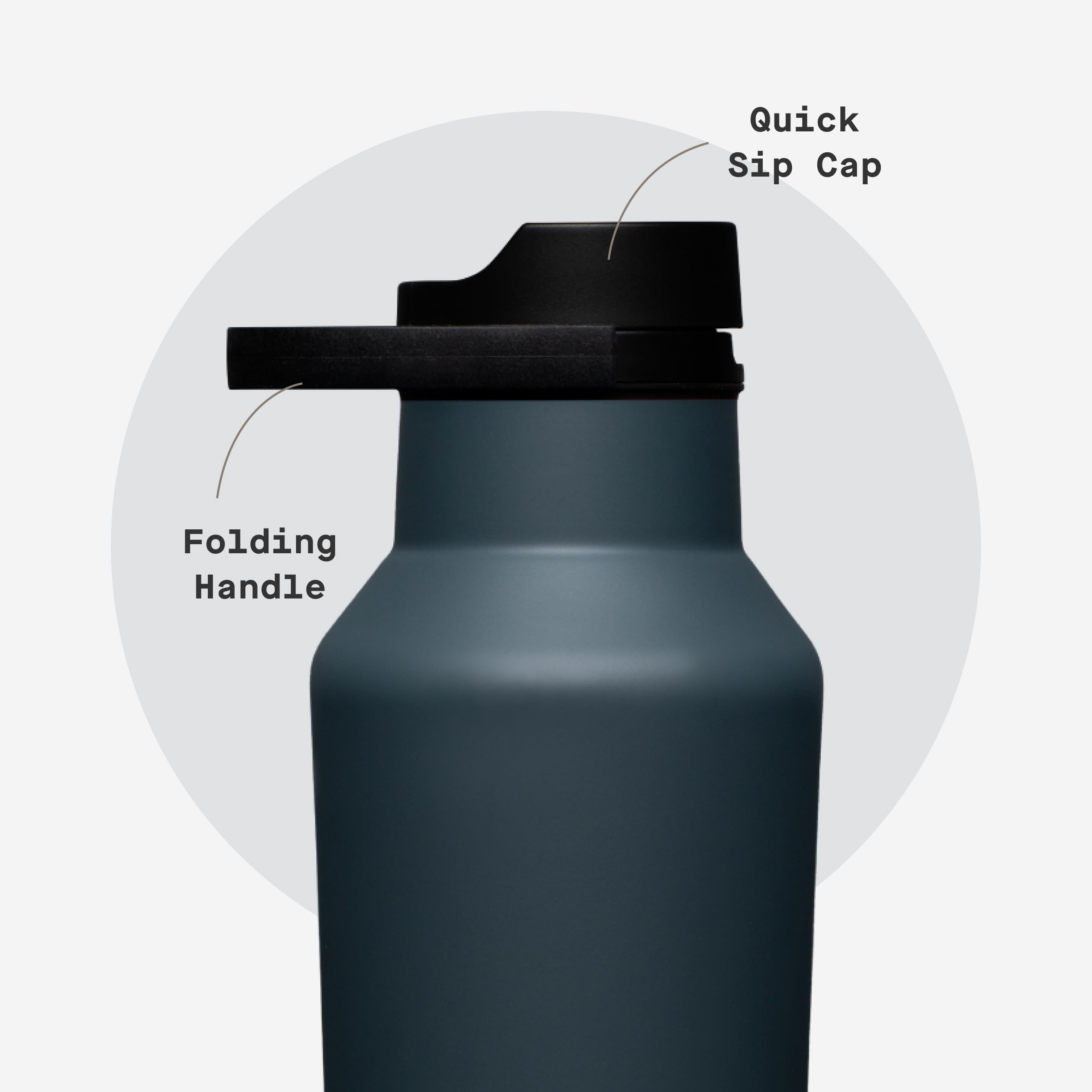 corkcicle-sport-canteen-20-oz-triple-insulated-stainless-steel-water-bottle-ruck image 5