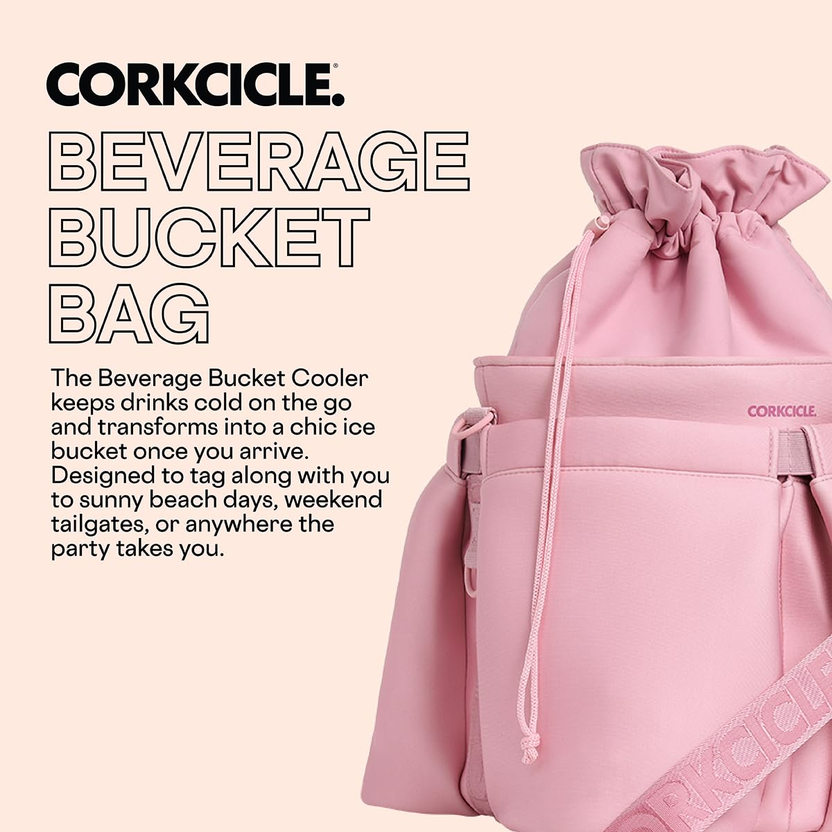 corkcicle-beverage-bucket-cooler-bag-10-5-x-12-portable-insulated-ice-bucket-tot image 2